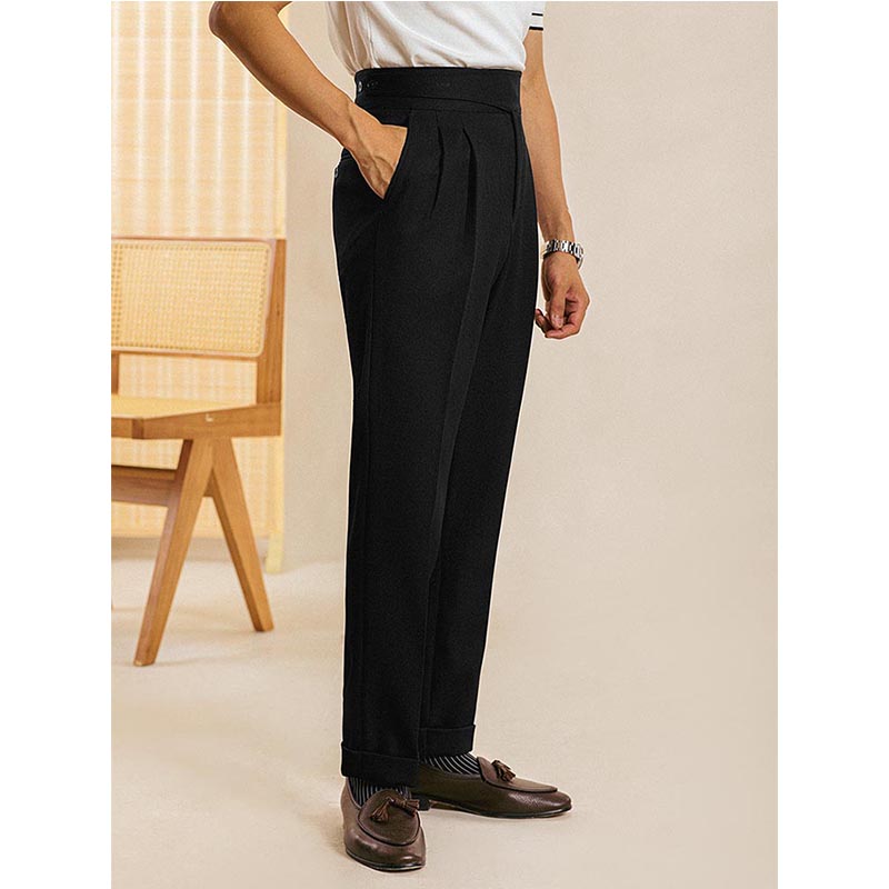 Bequeme plissierte Business-Hose