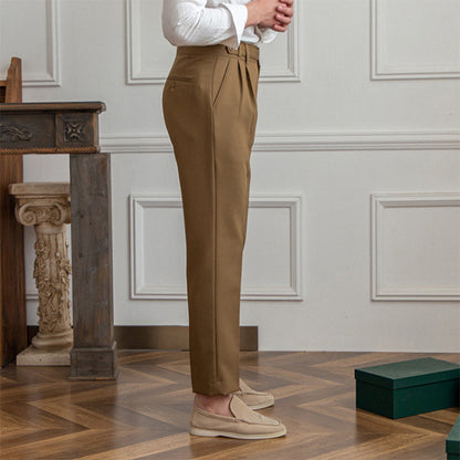 Slim Fit Hose mit hoher Taille