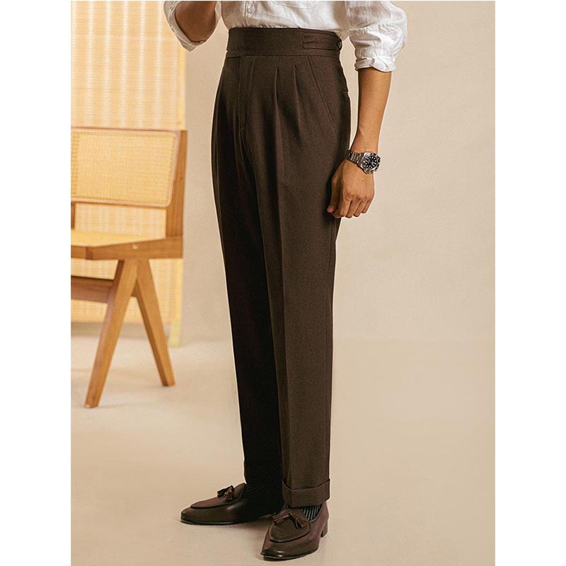 Bequeme plissierte Business-Hose