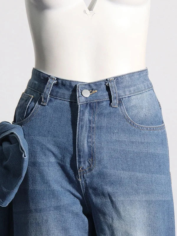 Retro-Denim mit hoher Taille