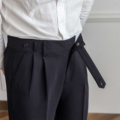 Slim Fit Hose mit hoher Taille