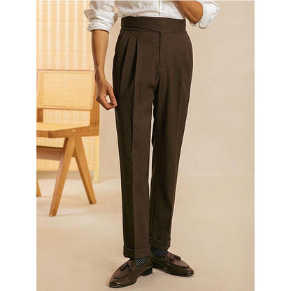 Bequeme plissierte Business-Hose