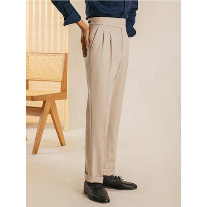 Bequeme plissierte Business-Hose