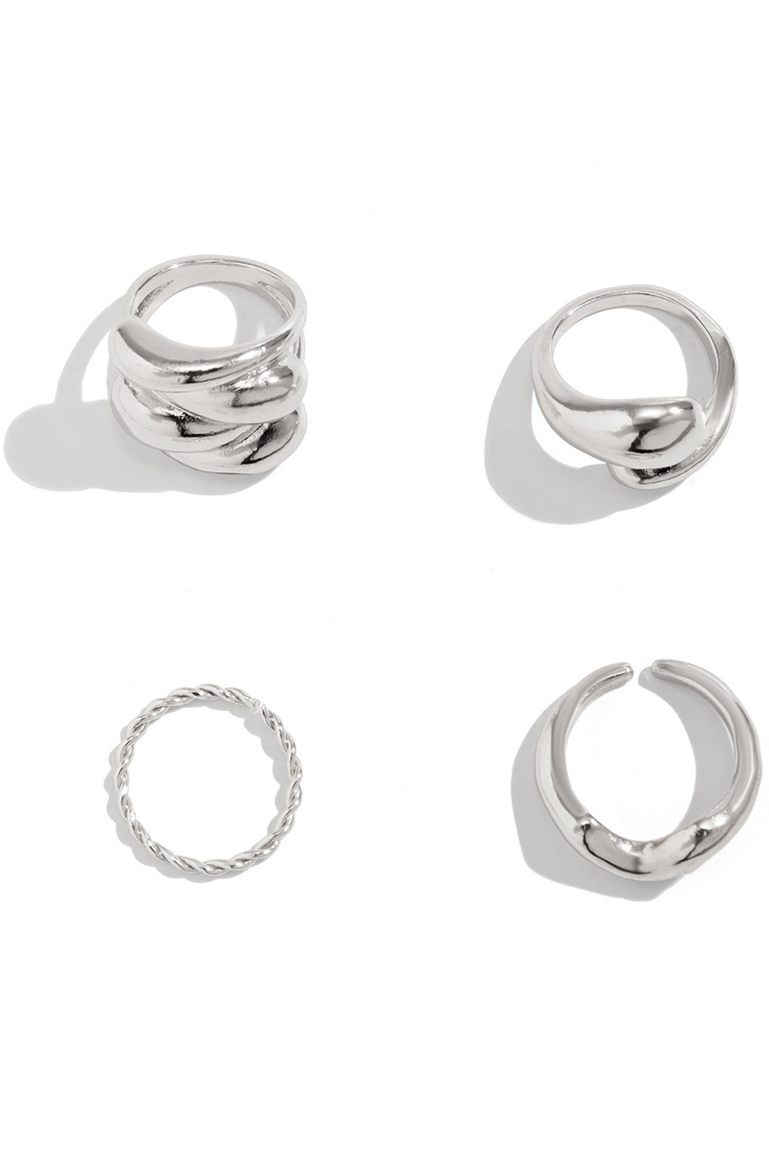 Premium 4pc Metall Ringe