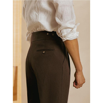 Bequeme plissierte Business-Hose