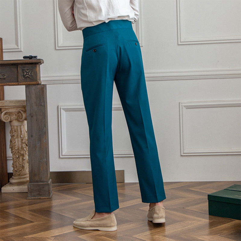 Slim Fit Hose mit hoher Taille