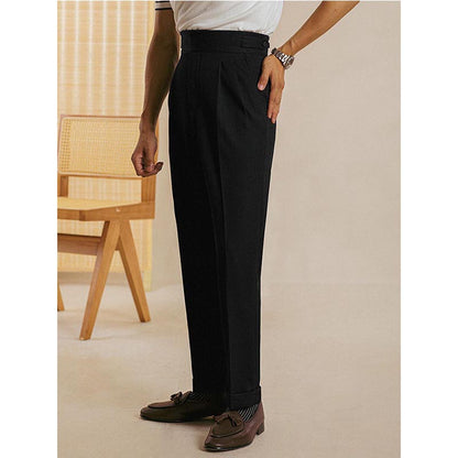 Bequeme plissierte Business-Hose