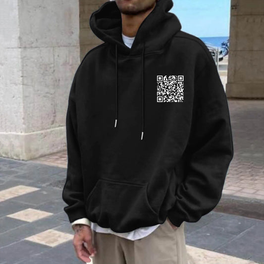 QR-Code-Kapuzenpullover