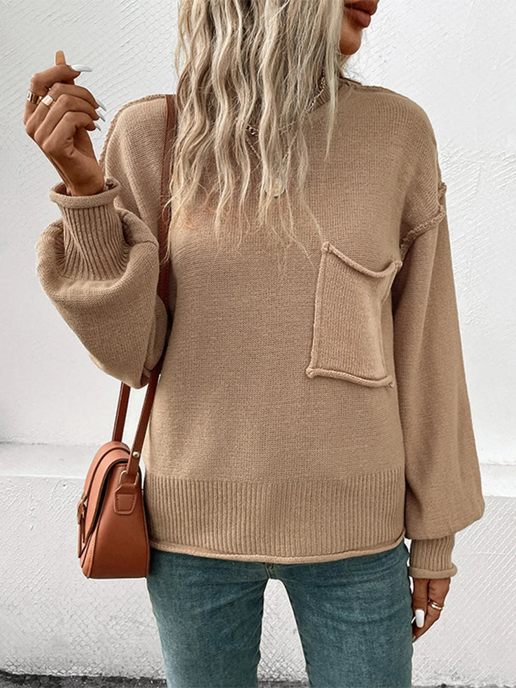 Schicker Herbst-Strickpullover