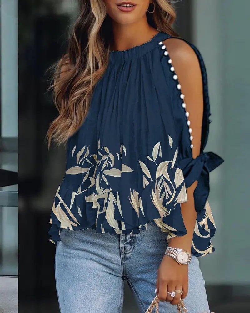 Langärmelige Boho-Bluse