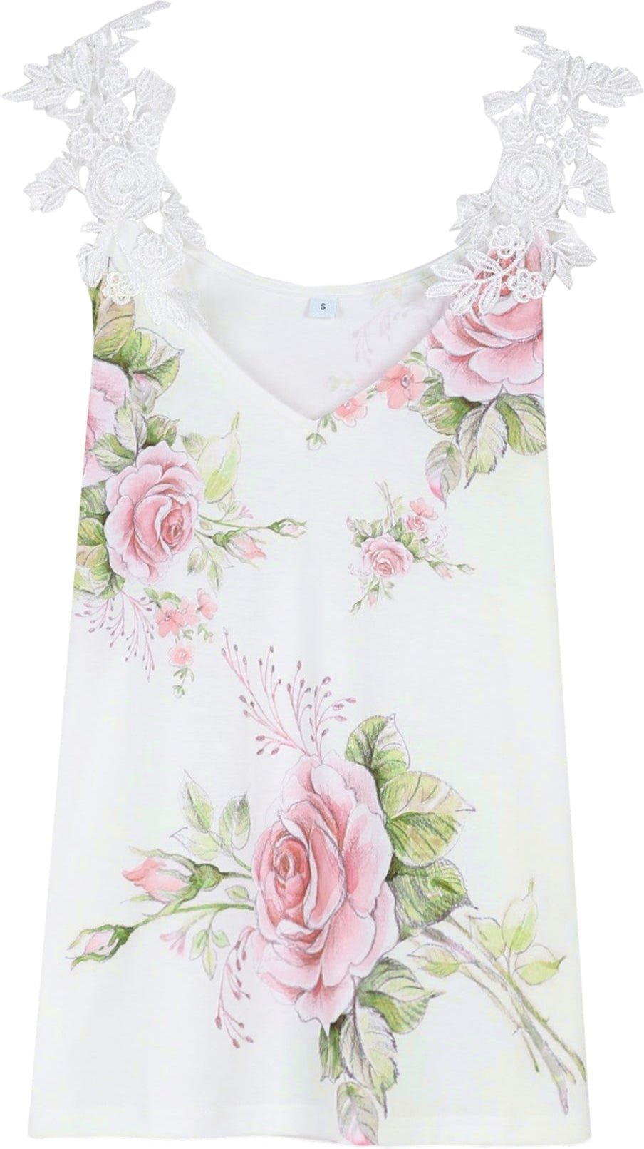 Georgia Blumen-Cami-Spitzen-Top