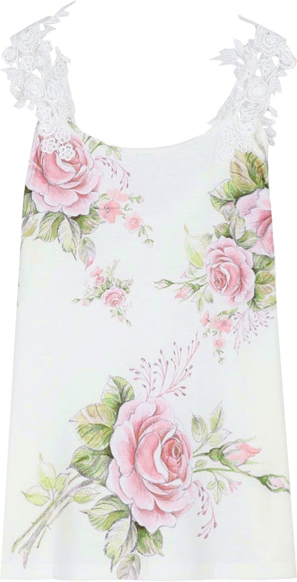 Georgia Blumen-Cami-Spitzen-Top