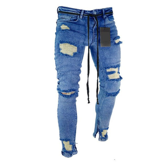 Stilvolle zerrissene Denim-Hosen